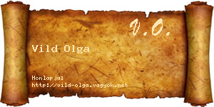 Vild Olga névjegykártya